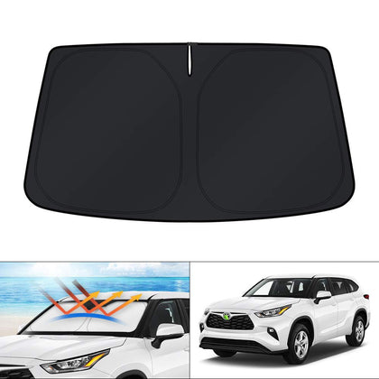 KUST front view packaging showing custom Highlander fit and quick install benefit