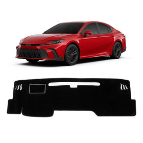 KUST front view on Camry dash showing custom fit and neat finish