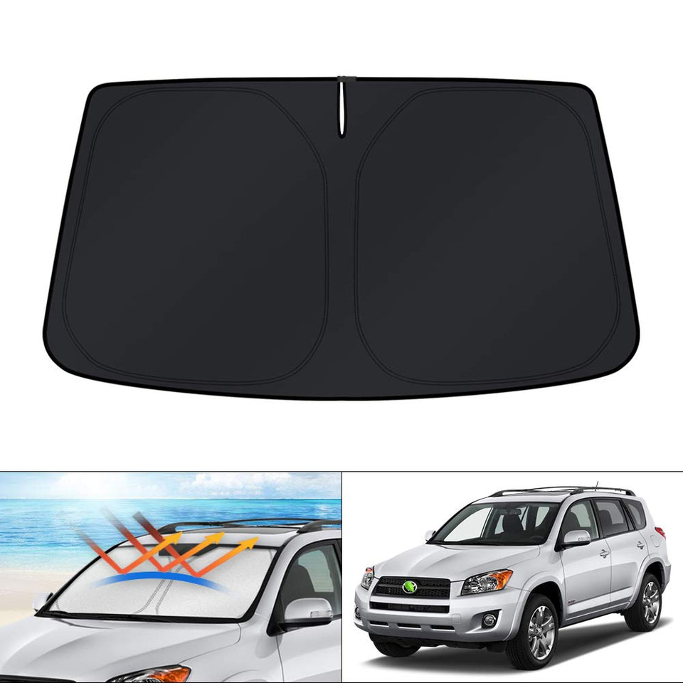 KUST front windshield installed showing perfect custom fit and full coverage