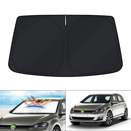 KUST front view on Golf MK7 windshield shows full coverage and easy fit