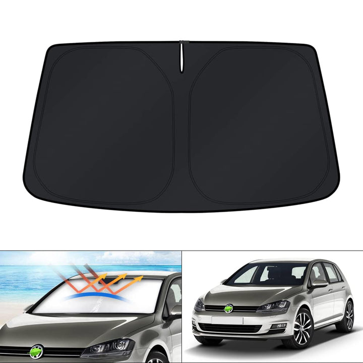 KUST front view on Golf MK7 windshield shows full coverage and easy fit
