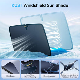 KUST folded compact in hand demonstrating easy storage benefit