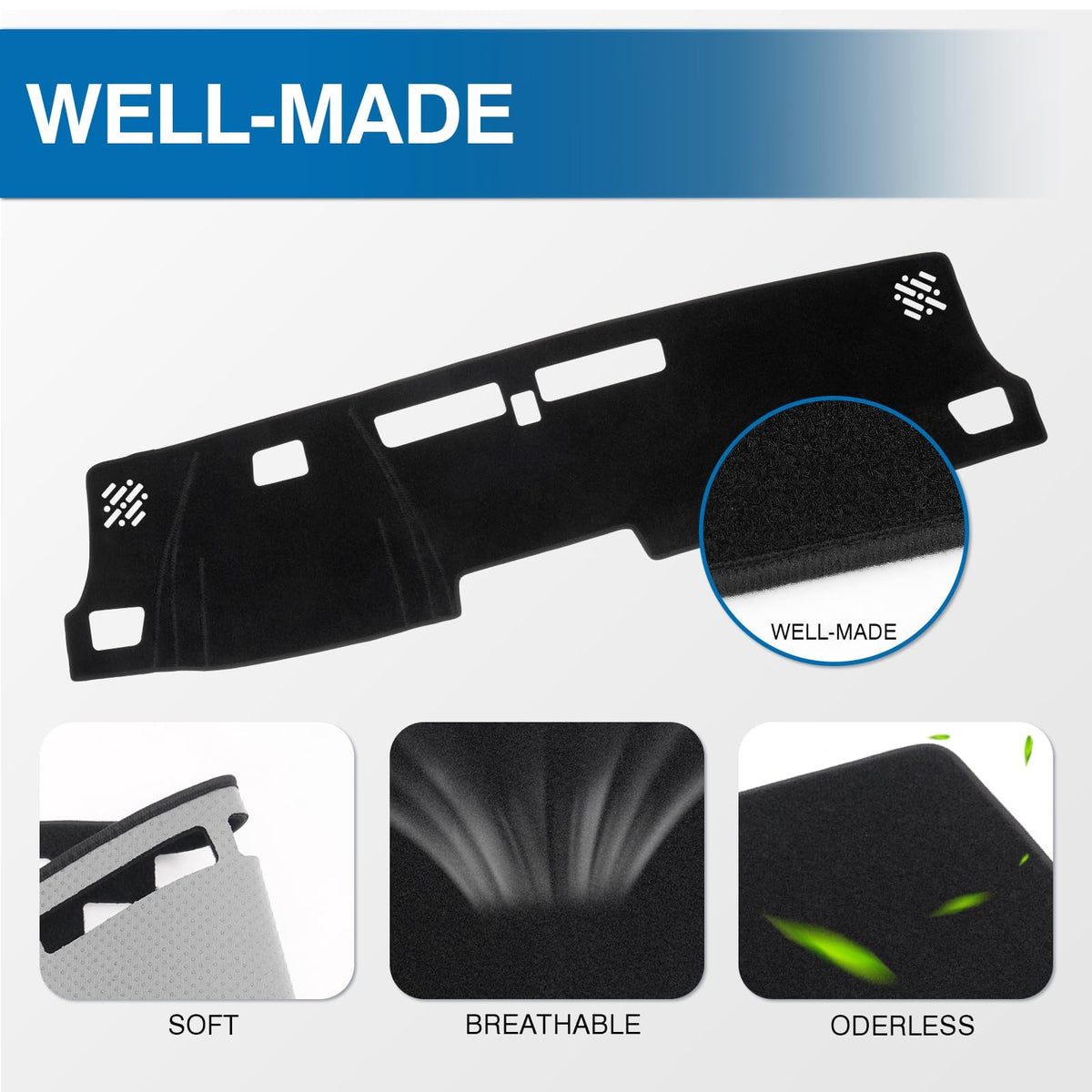 KUST installed on Chevy Colorado dashboard reducing glare and improving interior look