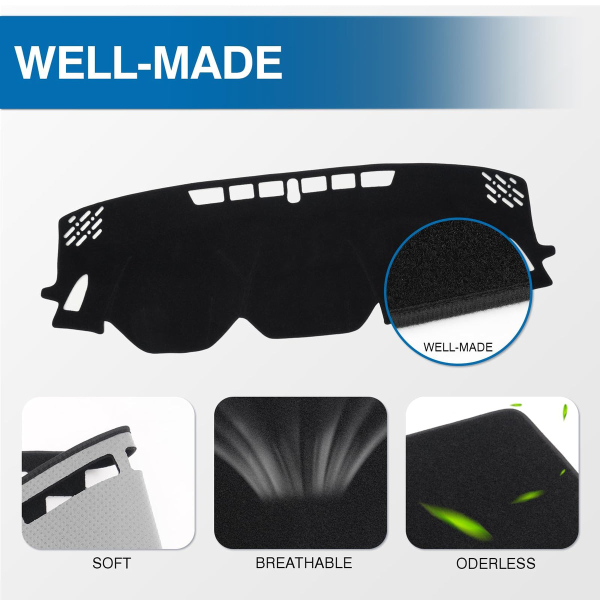 KUST installed on Crosstrek driver view reducing windshield glare for safer sightlines