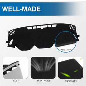 KUST installed on Crosstrek driver view reducing windshield glare for safer sightlines