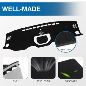 KUST installed on Toyota Tundra dashboard reducing glare and protecting surface