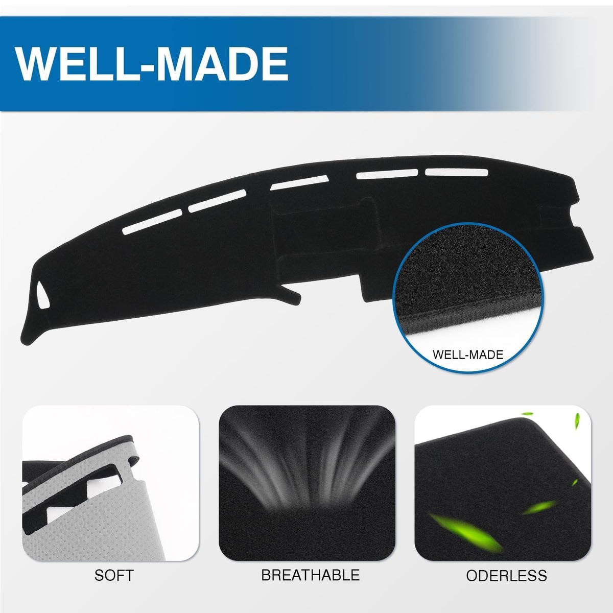 KUST installed in truck cabin illustrating reduced glare for driver