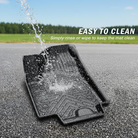 KUST mats installed in a Civic in driveway showing clean interior benefit