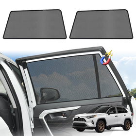 KUST installed on RAV4 rear side window demonstrating privacy benefit