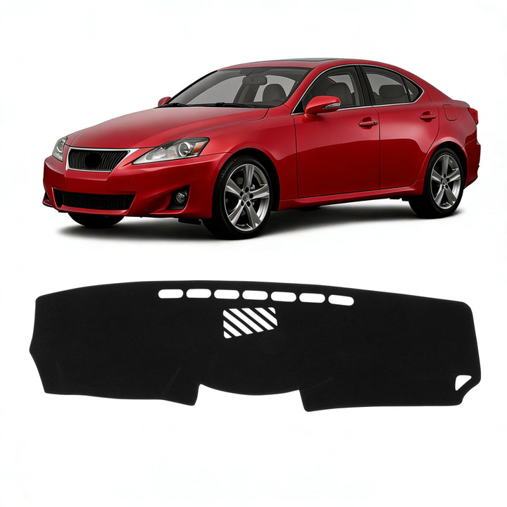 KUST front view on Lexus IS dashboard showing precise fit and clean look