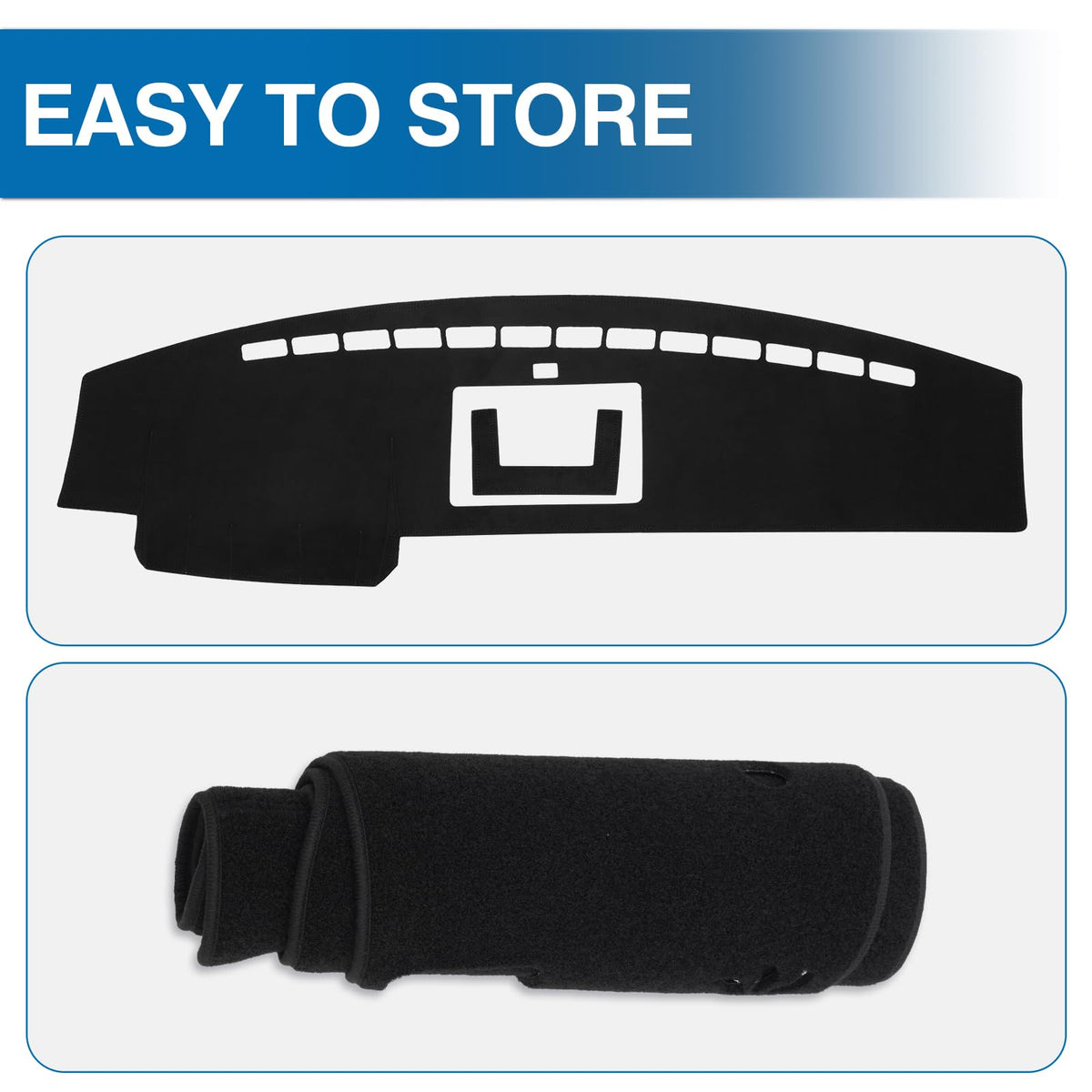 KUST installed in truck interior reducing windshield glare while driving