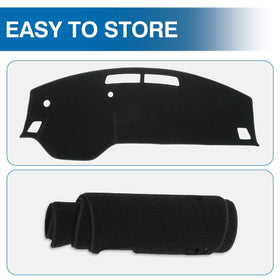 KUST lifestyle shot showing reduced glare and cooler dashboard benefit