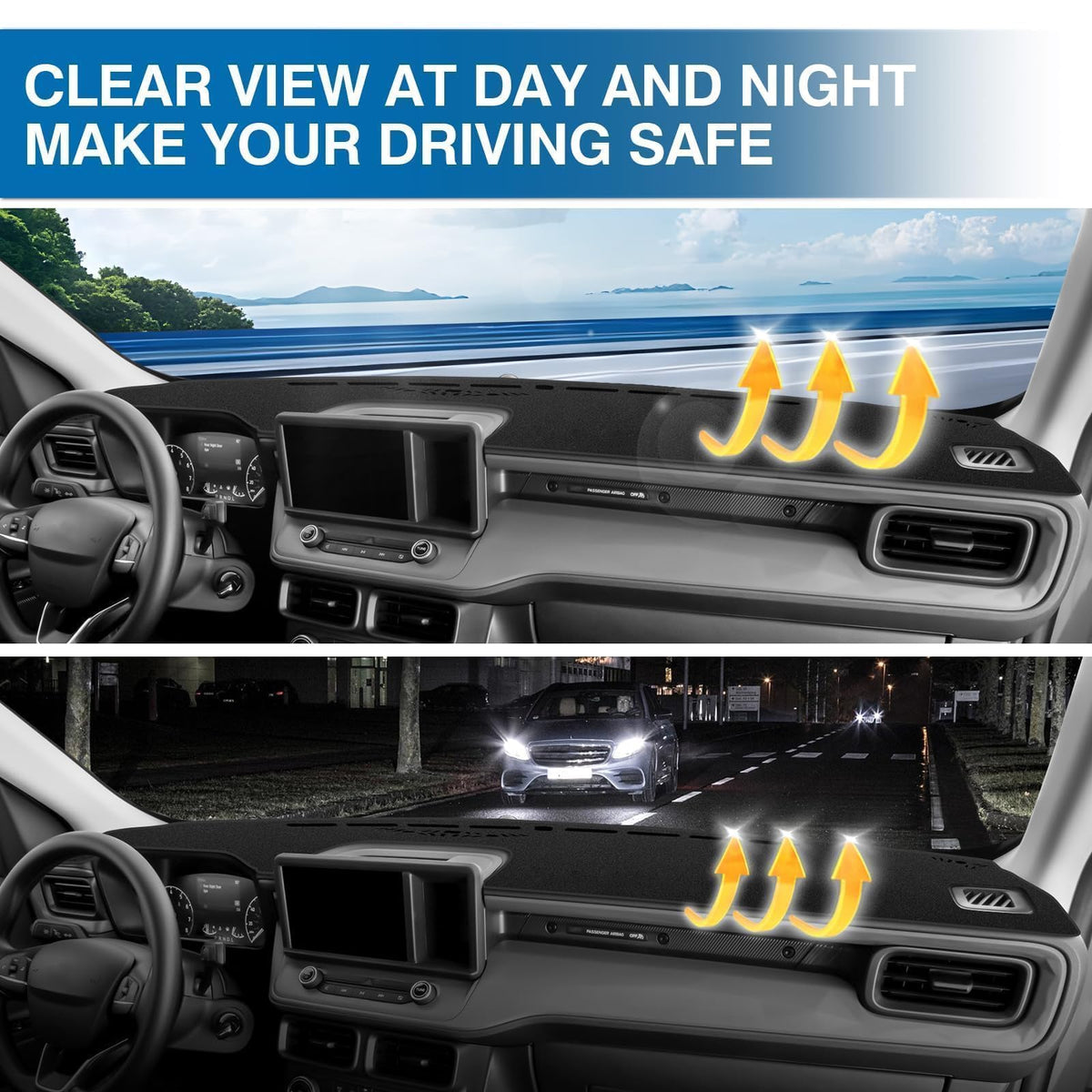 KUST folded dash cover compactly stored for convenience and easy transport