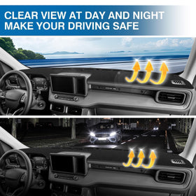 KUST folded dash cover compactly stored for convenience and easy transport
