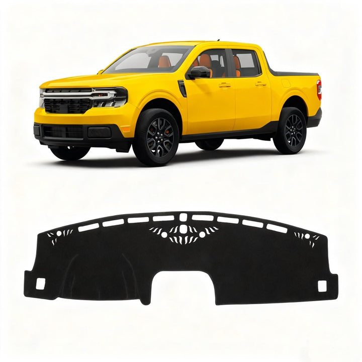 KUST front dashboard cover fitted on Ford Maverick protects dash and reduces glare
