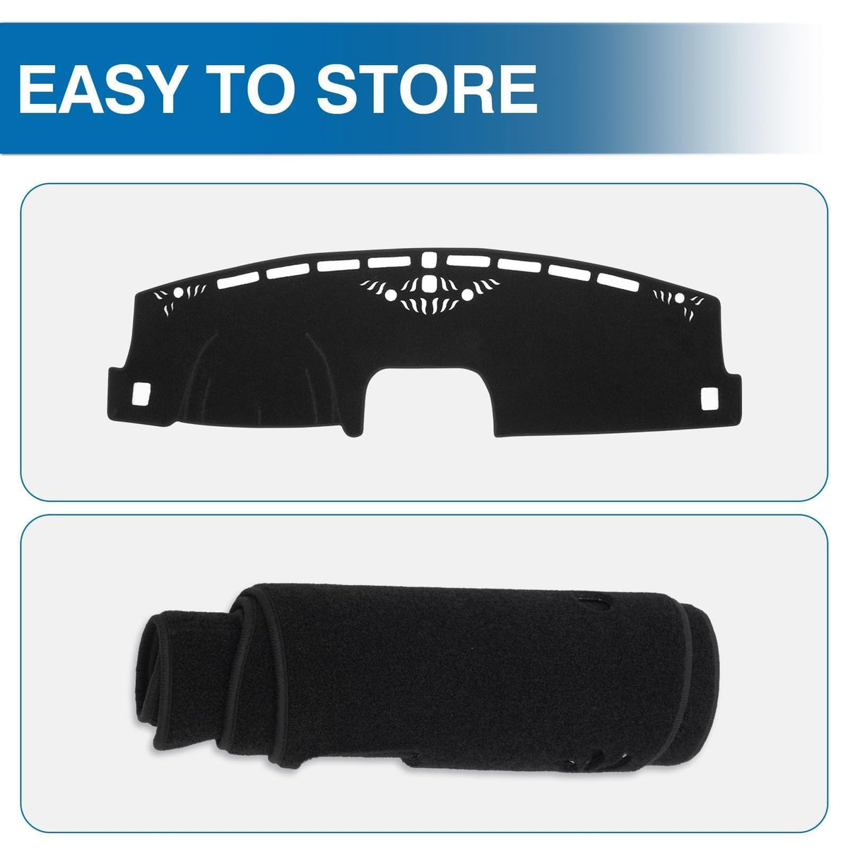 KUST dashboard cover in lifestyle interior scene improving cabin look and protection
