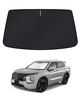KUST front view on Outlander showing full windshield coverage and sun protection