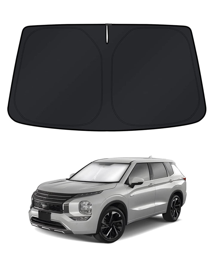 KUST front view on Outlander showing full windshield coverage and sun protection