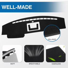 KUST pre-cut light sensor and vent openings preserving function