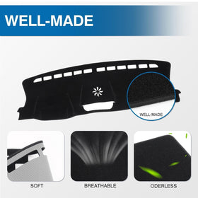 KUST installed on Ford Ranger dashboard showing low-profile fit and reduced glare