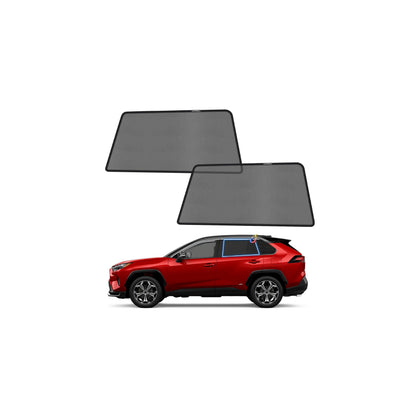 KUST rear window front view showing snug fit and sun protection