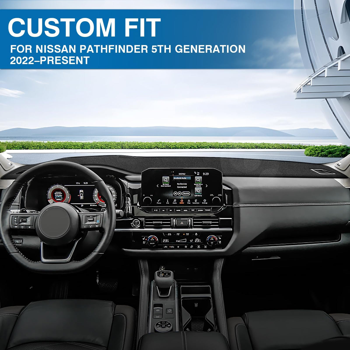 KUST underside silicone backing detail preventing mat slip while driving