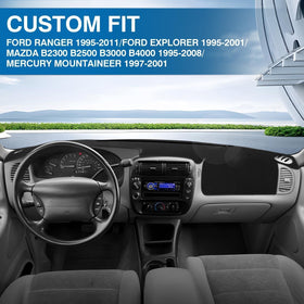 KUST silicone backing anti-slip pattern improving dashboard grip