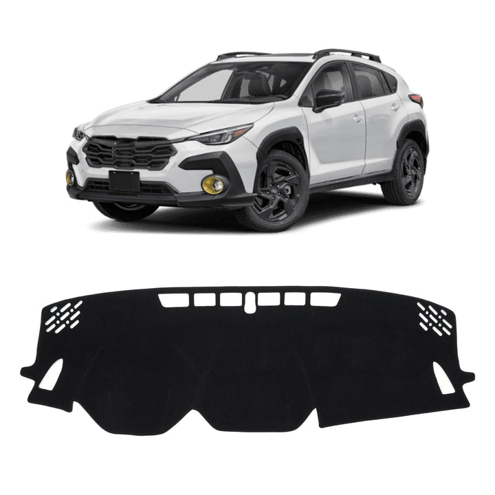 KUST black dash cover front overview showing full fit and streamlined protection