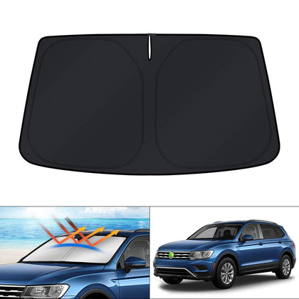KUST front packaging showing Tiguan-specific fit and protection benefit