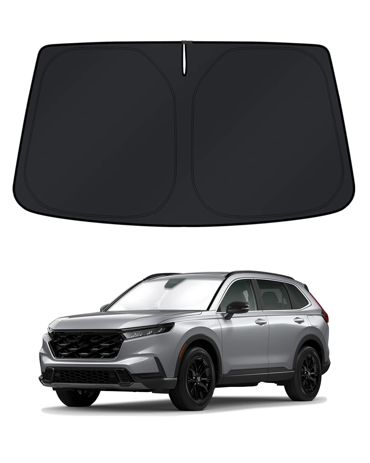 KUST windshield front coverage showing full-fit protection and cooling benefit