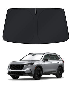 KUST windshield front coverage showing full-fit protection and cooling benefit