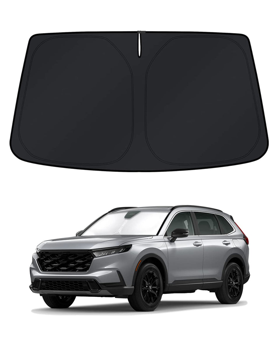 KUST windshield front coverage showing full-fit protection and cooling benefit