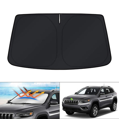 KUST front view showing full windshield coverage and sun blocking benefit