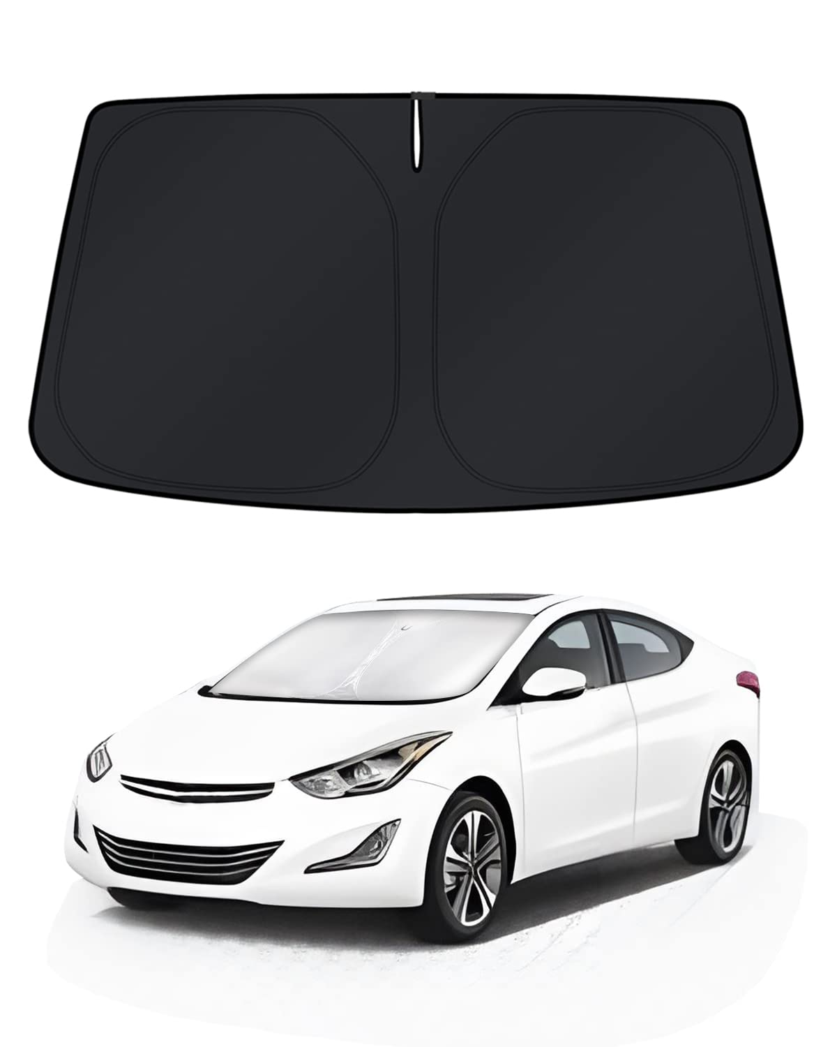 KUST front view showing full windshield coverage and instant cooling benefit