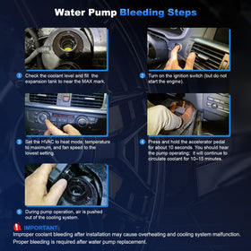 KUTTOLE water pump installed in BMW engine bay demonstrating restored coolant flow