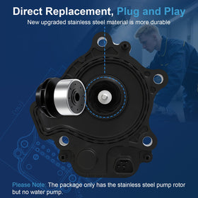 KUTTOLE rotor installed in pump housing demonstrating ease of replacement and restored flow