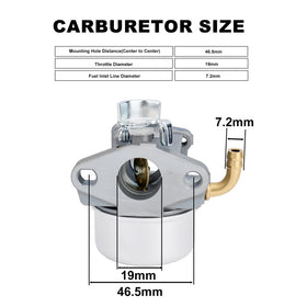 Kuupo carburetor side detail highlighting throttle linkage and cast finish for reliable operation