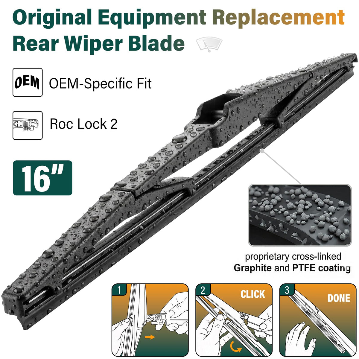 KVQ hand showing click-lock install for fast tool-free mounting benefit