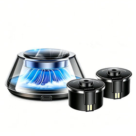 Kwak's diffuser front view on a clean dashboard showing compact stylish design and easy placement