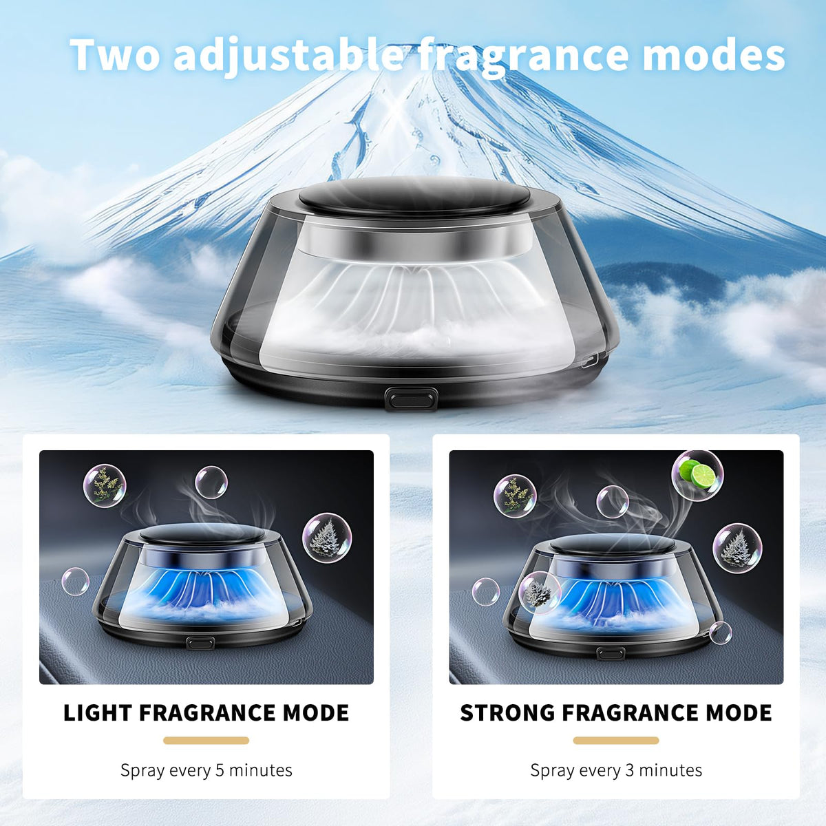 Kwak's Fuji Ocean and Cedarwood refill cartridges displayed to show included fragrance options