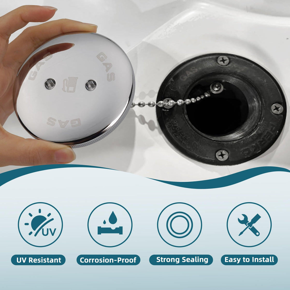 Kylazer aluminum key and attached chain highlighting easy removal and loss prevention benefit