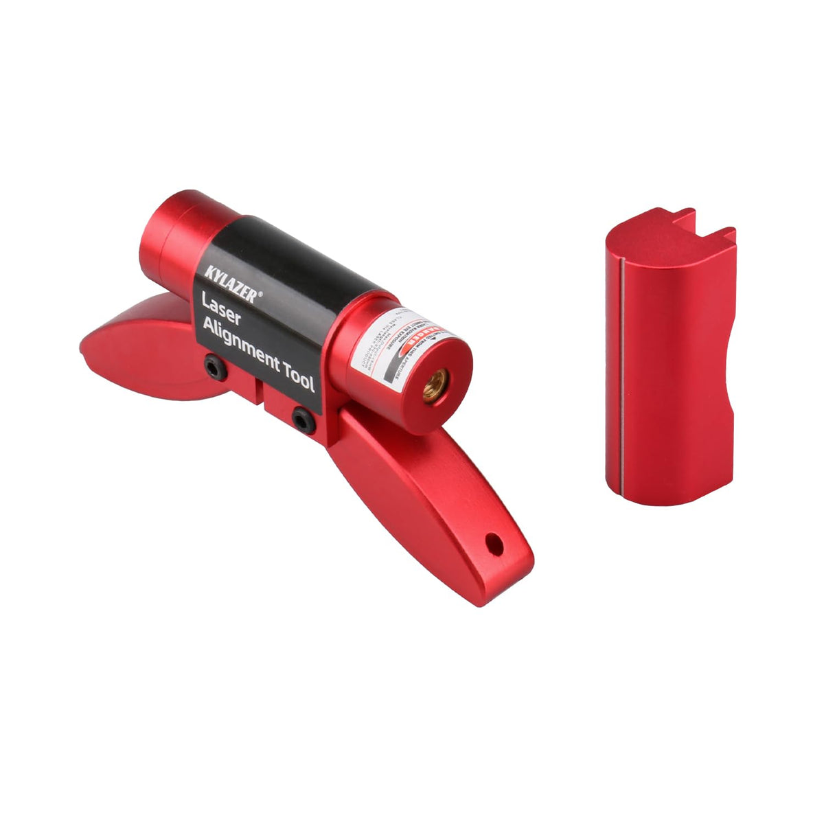 Kylazer front view showing compact red housing and durable casing for quick identification