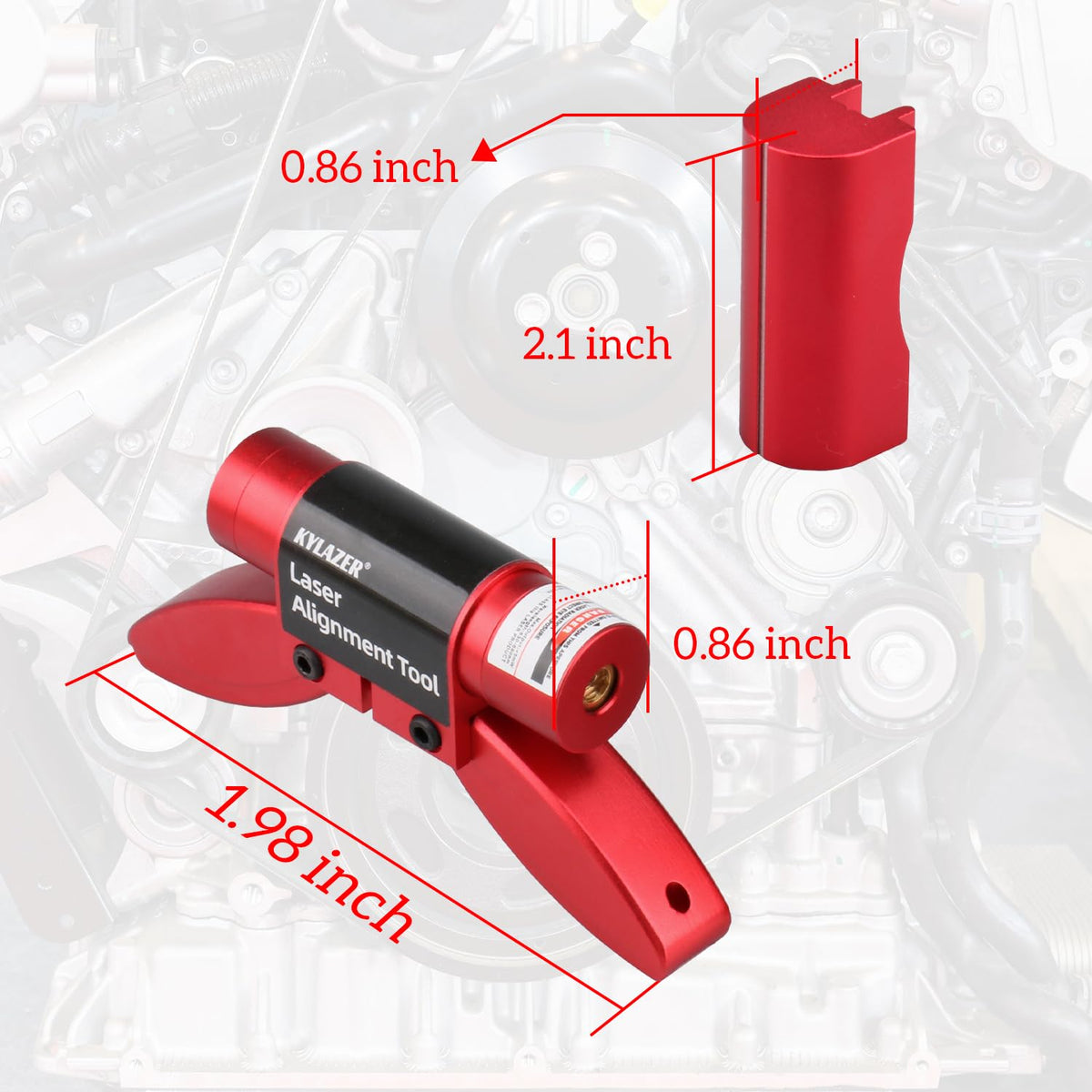 Kylazer magnetic feet close-up showing secure pulley attachment and fast setup benefit