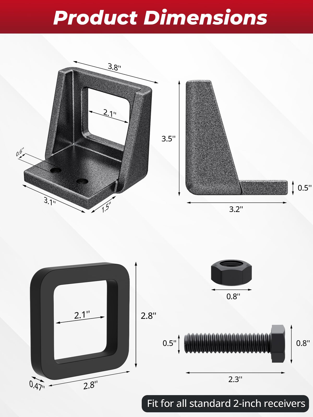 KYNTHAX packaging with included bolt and pads for quick installation