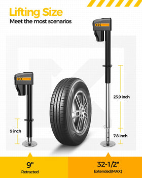 KYX extended height scale demonstration offering easy leveling advantage