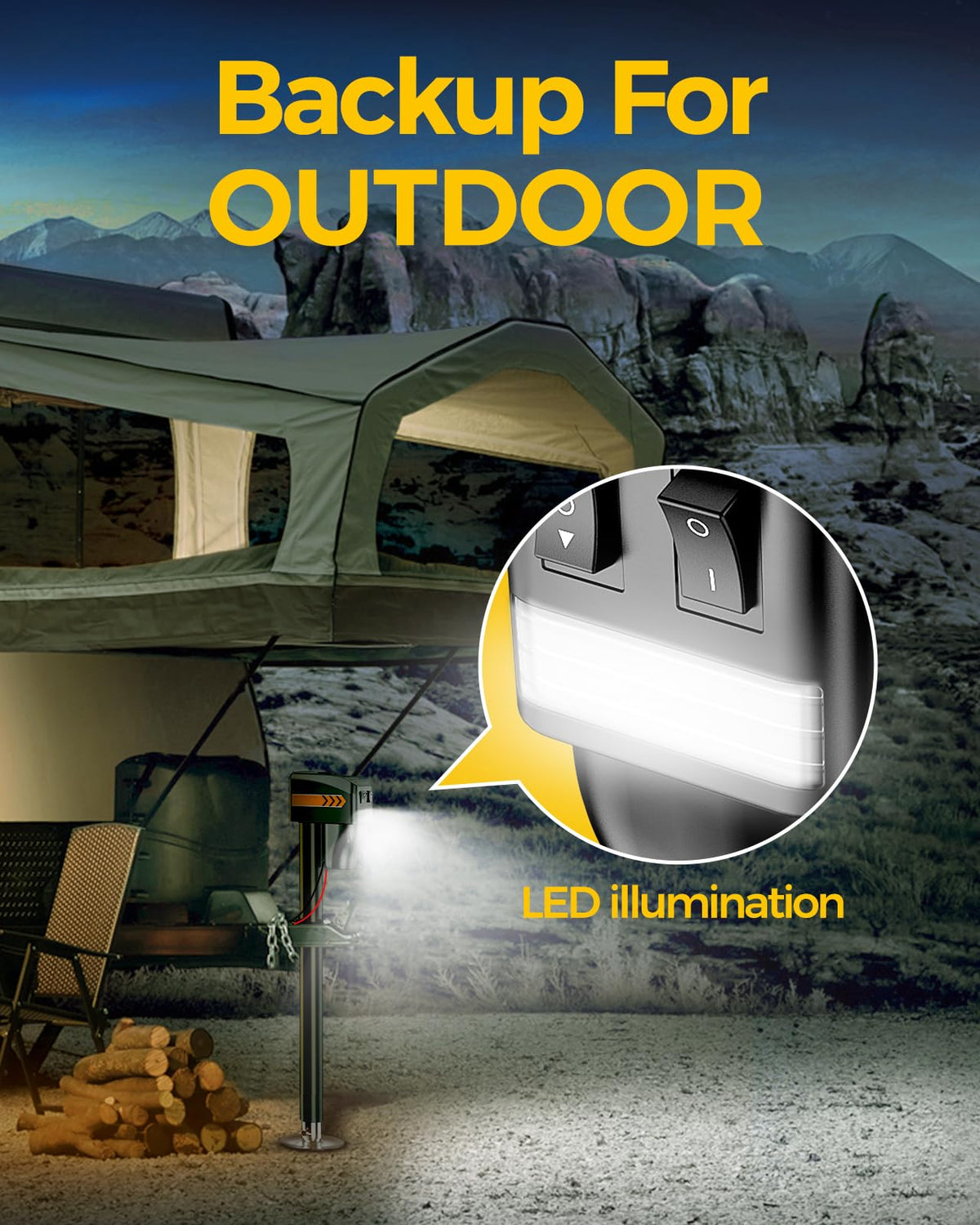KYX installed on RV tongue showing quick hookup and stable support benefit