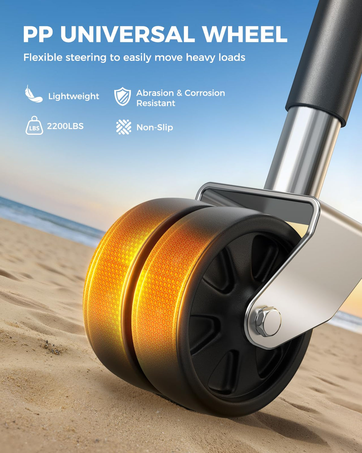 KYX corrosion-resistant finish detail showing marine durability benefit