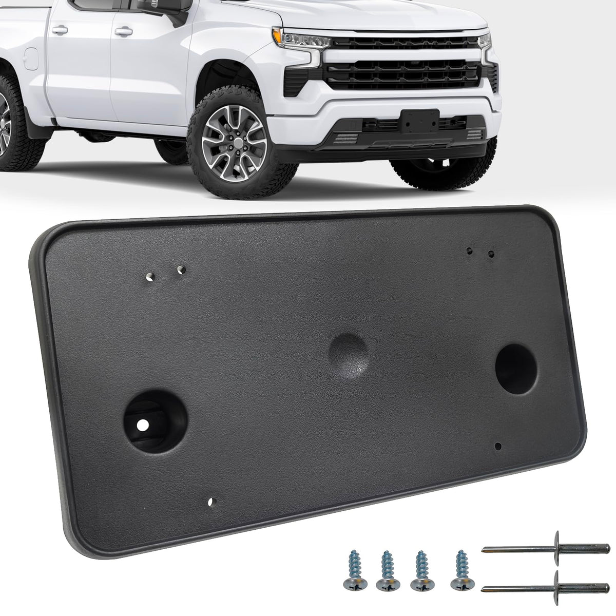 KYYET bracket mounted on Chevrolet Silverado front bumper demonstrating easy installation