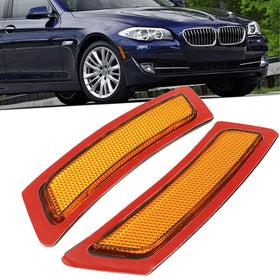 KYYET packaging view showing pair of front bumper reflectors and benefit of ready replacement