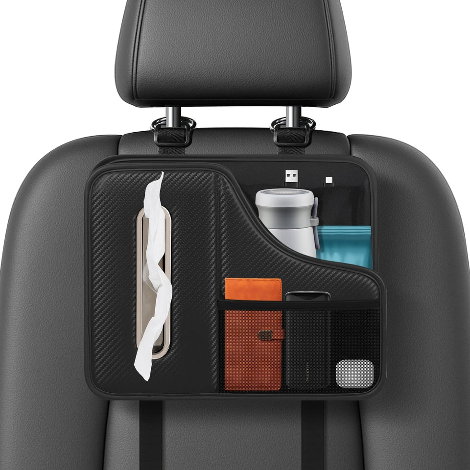 KZBHHP front view of seat-back tissue holder showing neat organization and easy access